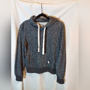 Women's Cropped Cozy Charcoal Hoodie